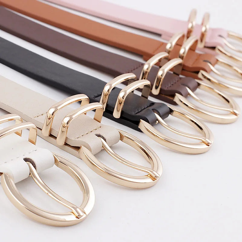 CLASSIC WOMEN'S SYNTHETIC LEATHER BELT