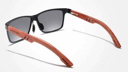 KINGSEVEN SUNGLASSES WITH HANDCRAFTED BUBINGA WOOD