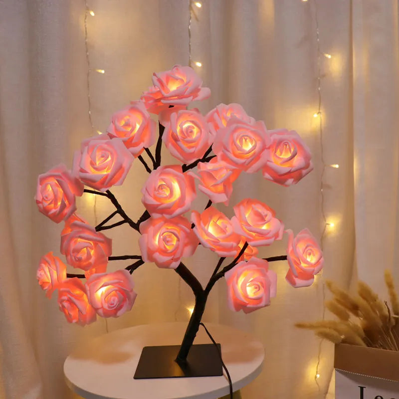 24 LED ROSE TREE NIGHT LIGHT