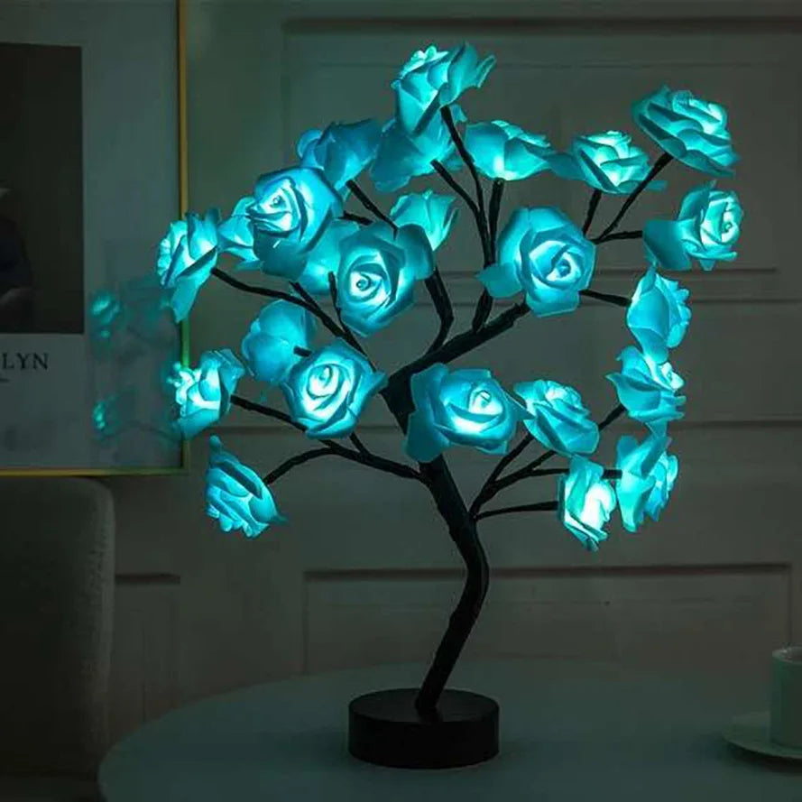 24 LED ROSE TREE NIGHT LIGHT