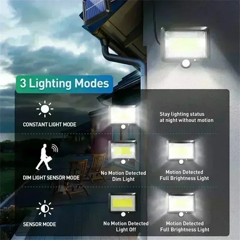 SOLAR POWERED OUTDOOR LIGHT WITH MOTION SENSOR